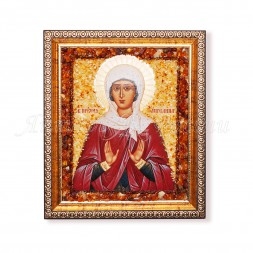 Иконы именные из янтаря
